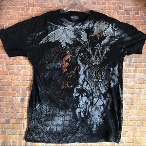 Men's shirt black size L premium denim